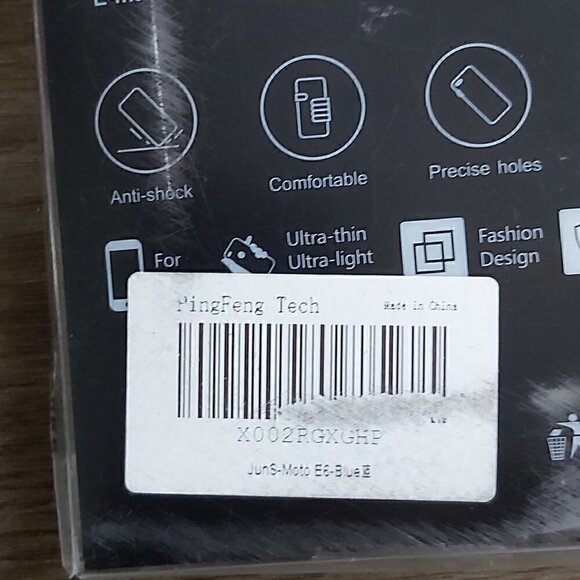 Motorola Moto E6 Phone Case With 2 Tempered Glass Screen Protectors Dark Blue - Picture 2 of 2